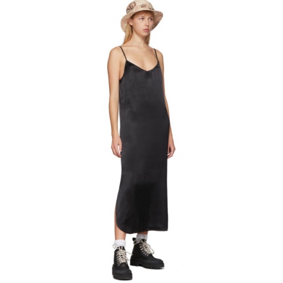 Ganni Dresses & Skirts - Ganni Black Satin Slip Dress